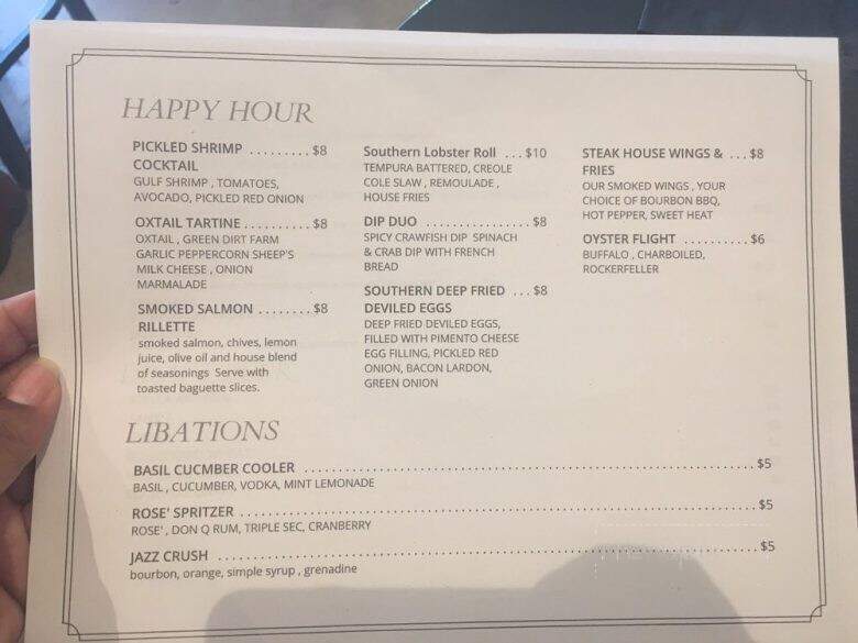 Soiree Steak & Oyster House - Kansas City, MO menu_pic