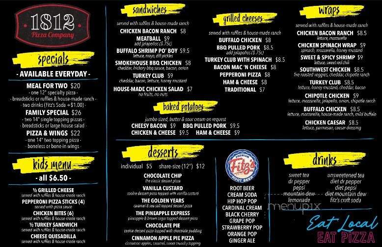 1812 Pizza - Paragould, AR menu_pic