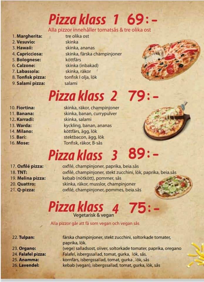 Q Pizza - Saanich, BC menu_pic