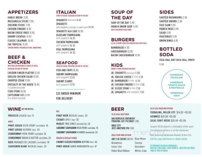 Lido Restaurant - Hackensack, NJ menu_pic