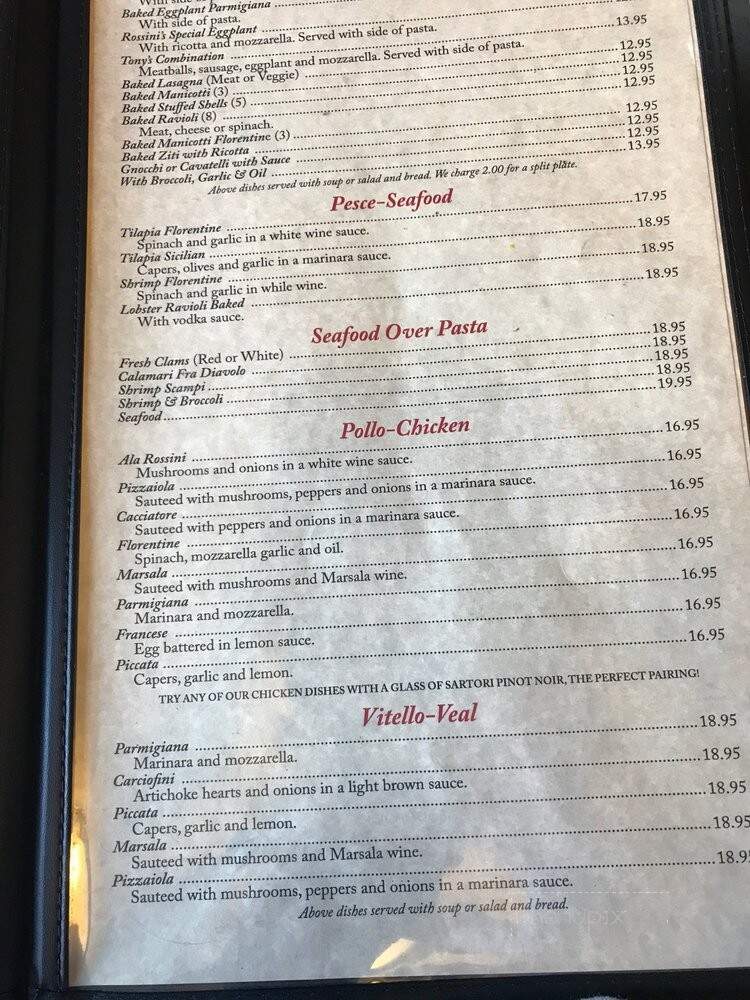 Rossini's Italian Restaurant and Pizza - Cheshire, CT