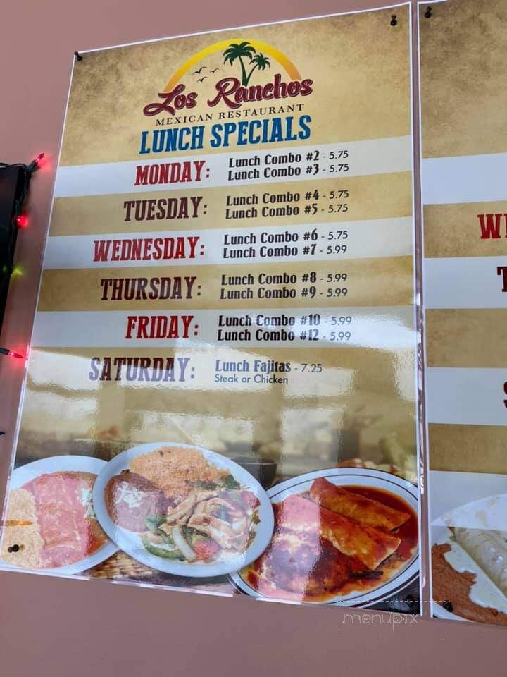 Los Ranchos - South Haven, MI menu_pic