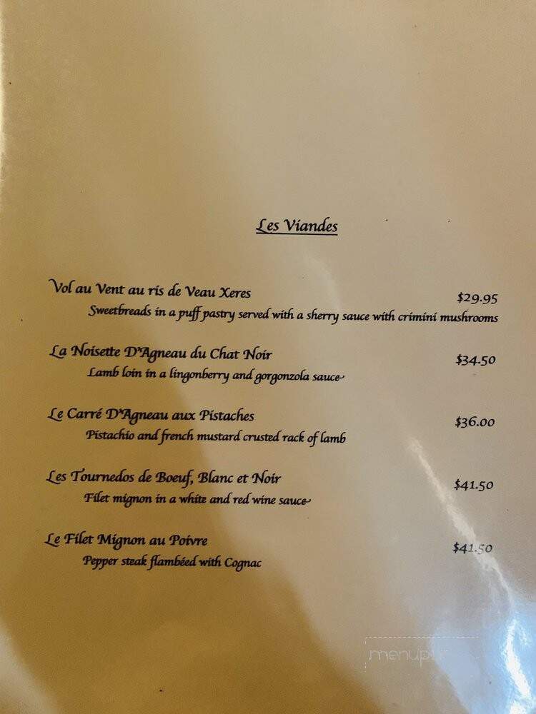 Le Chat Noir - Riverside, CA menu_pic