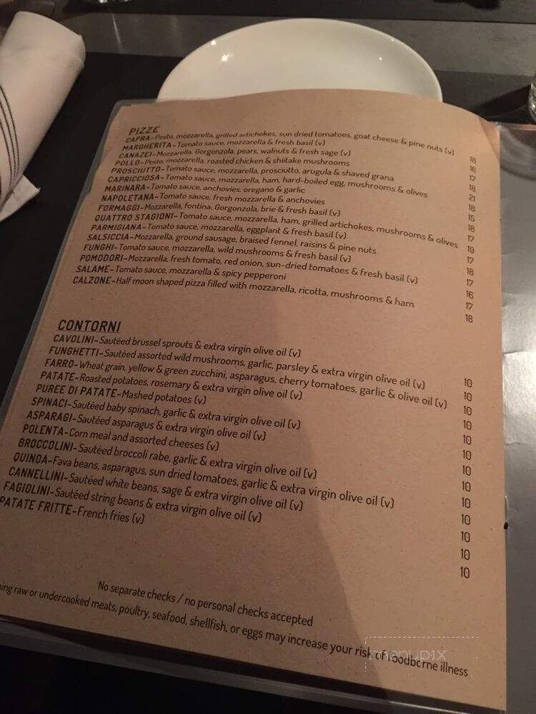 Acquolina - Aspen, CO menu_pic
