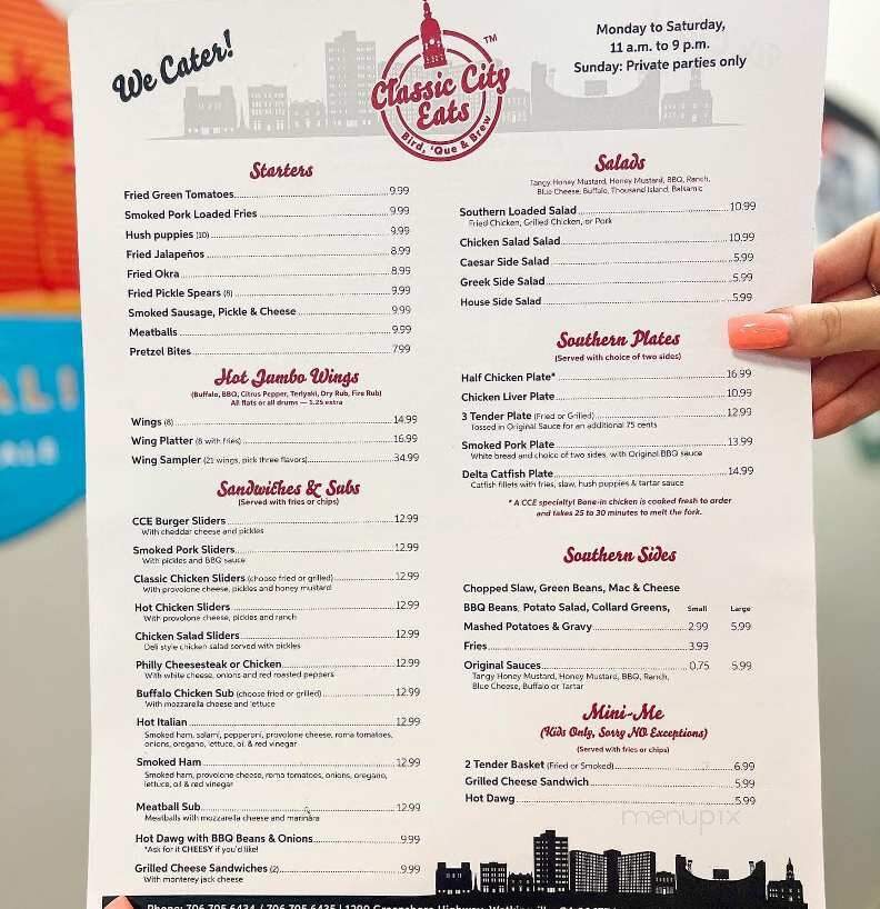 Classic City Eats - Athens, GA menu_pic