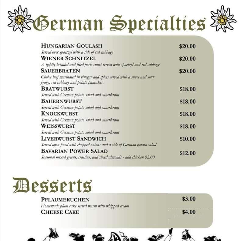 Crystal Brook Mountain Brauhaus - Round Top, NY menu_pic