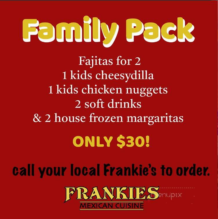 Frankie's Casa - Wylie, TX menu_pic