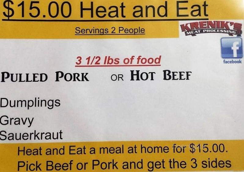 Krenik's Meat Processing - Montgomery, MN