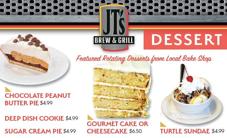 JTs brew and grill - Greenville, OH menu_pic