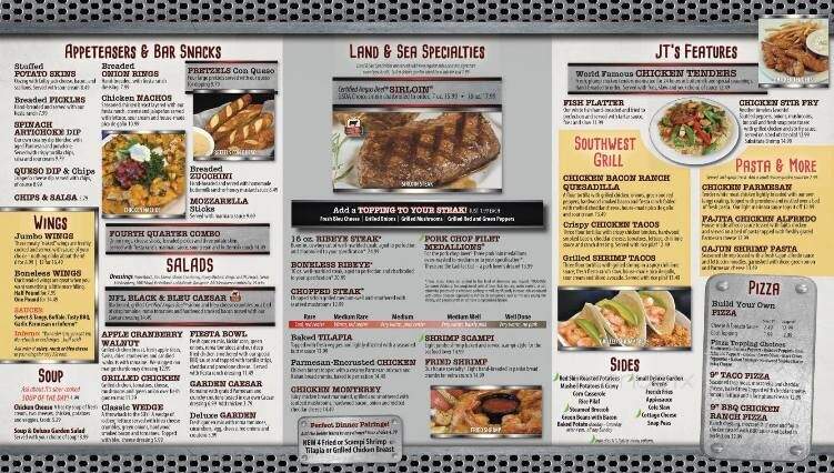 JTs brew and grill - Greenville, OH menu_pic