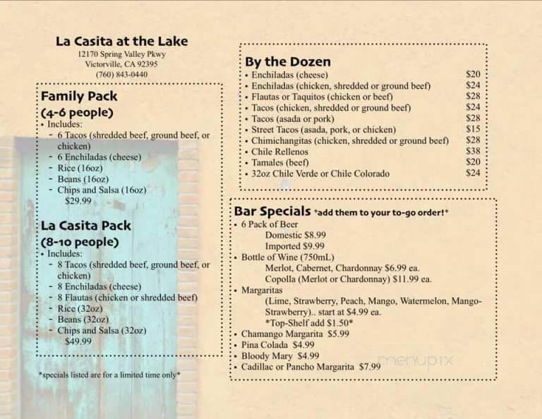 La Casita Mexican Restaurant - Spring Vly Lake, CA