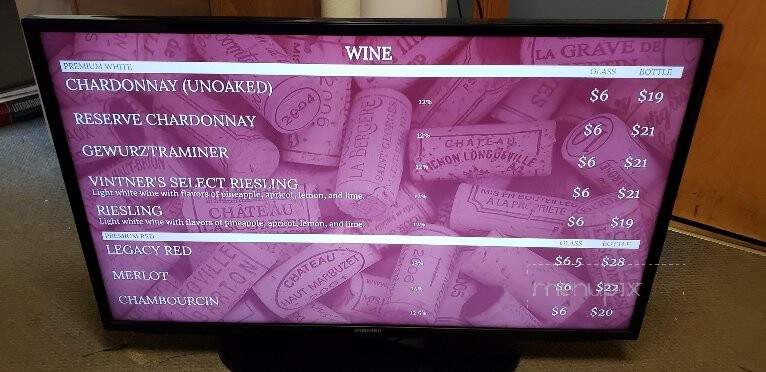 The Winery at Spring Hill - Geneva, OH menu_pic