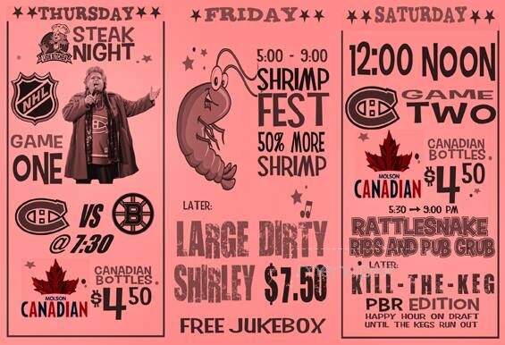 Golden Lion Pub - Lennoxville, QC menu_pic
