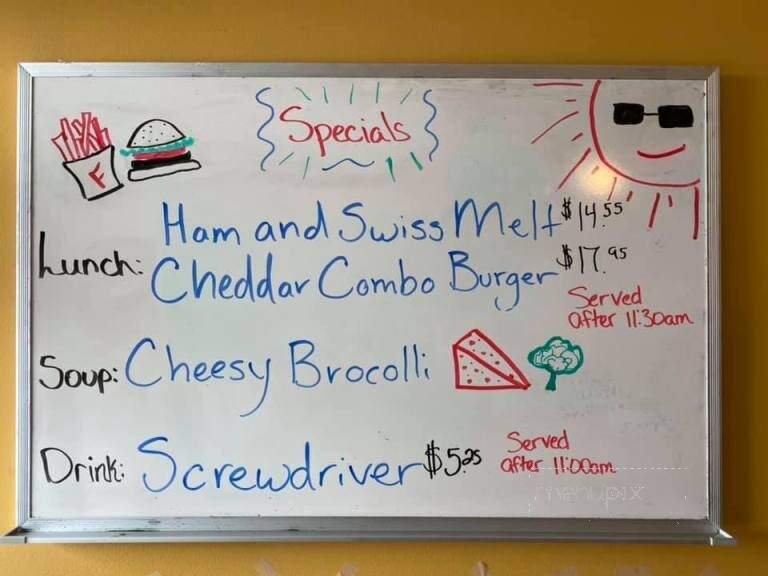 Tania's Restaurant - Nanaimo, BC menu_pic