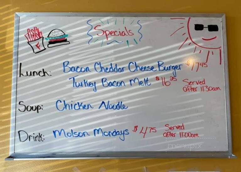 Tania's Restaurant - Nanaimo, BC menu_pic