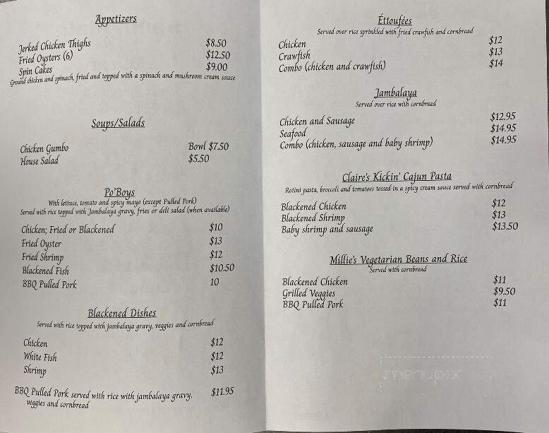 Springdale Lunch - Holyoke, MA menu_pic