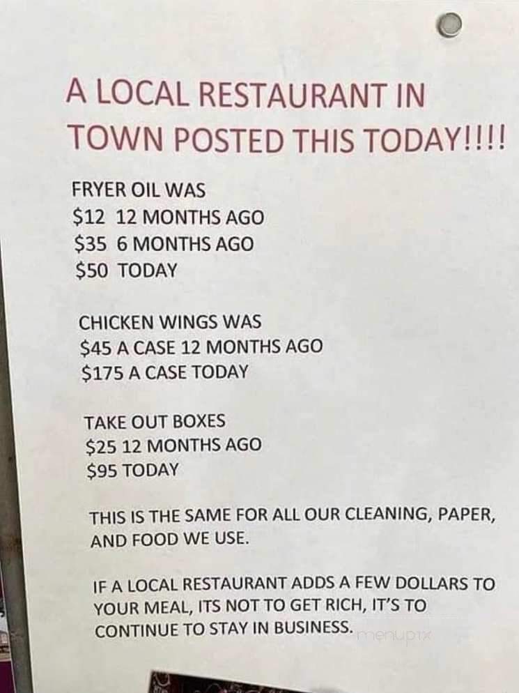 Springdale Lunch - Holyoke, MA menu_pic