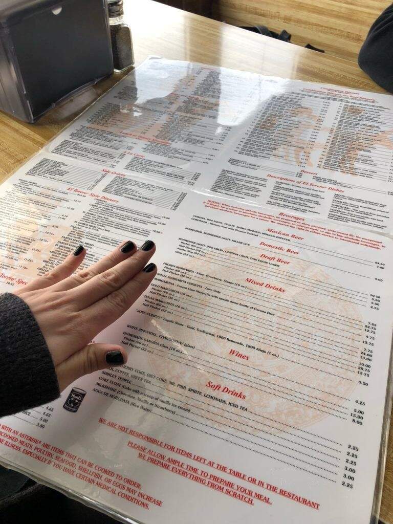 El Torero Mexican Restaurant - Chamblee, GA menu_pic