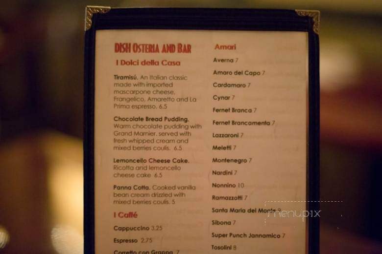 Dish Osteria & Bar - Pittsburgh, PA menu_pic