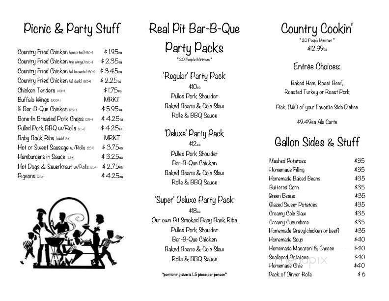 Masser's Country Fried Chicken - Paxinos, PA menu_pic