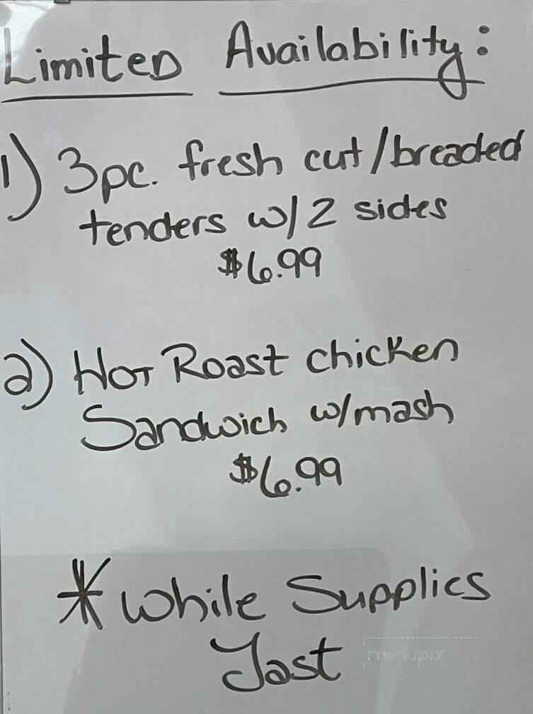 Masser's Country Fried Chicken - Paxinos, PA menu_pic