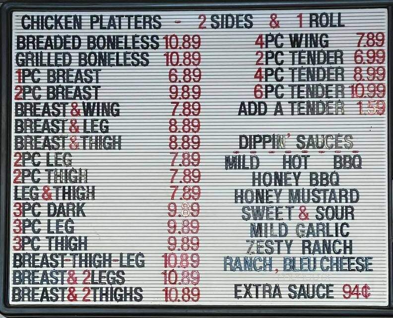 Masser's Country Fried Chicken - Paxinos, PA menu_pic