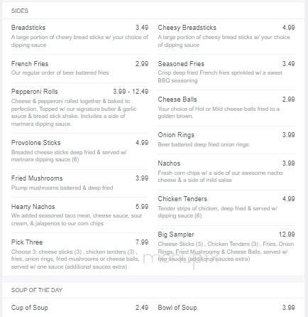 Mel's Pizzeria - Kittanning, PA menu_pic