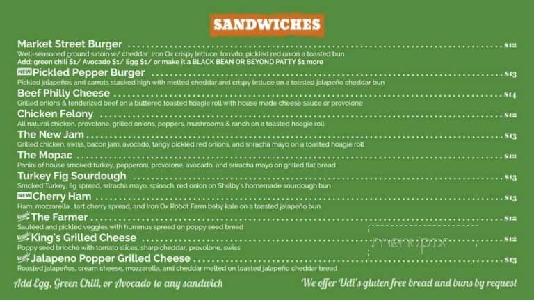 Market Street Cafe - Lockhart, TX menu_pic
