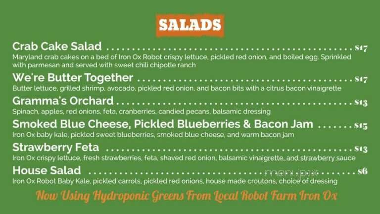 Market Street Cafe - Lockhart, TX menu_pic