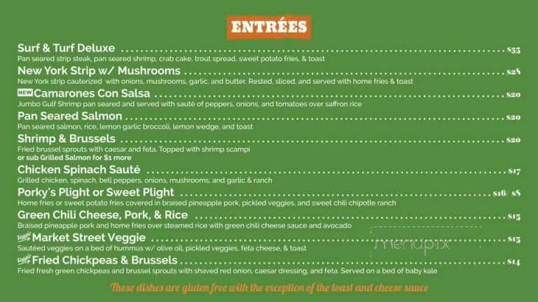 Market Street Cafe - Lockhart, TX menu_pic