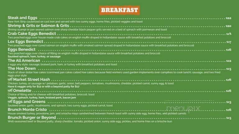 Market Street Cafe - Lockhart, TX menu_pic