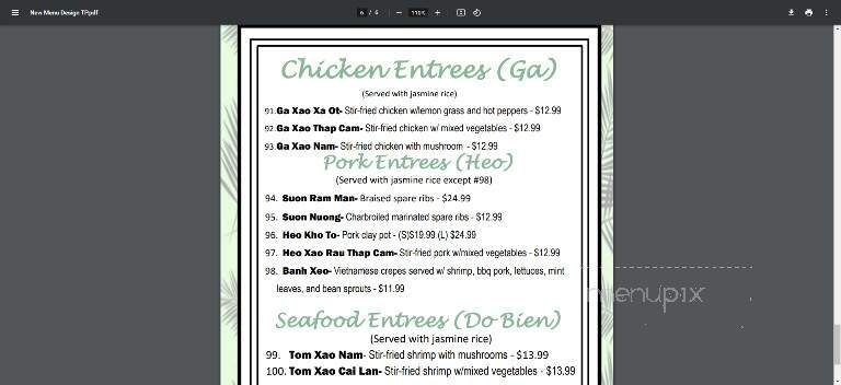 Vung Tau Vietnamese Cuisine - Biloxi, MS menu_pic