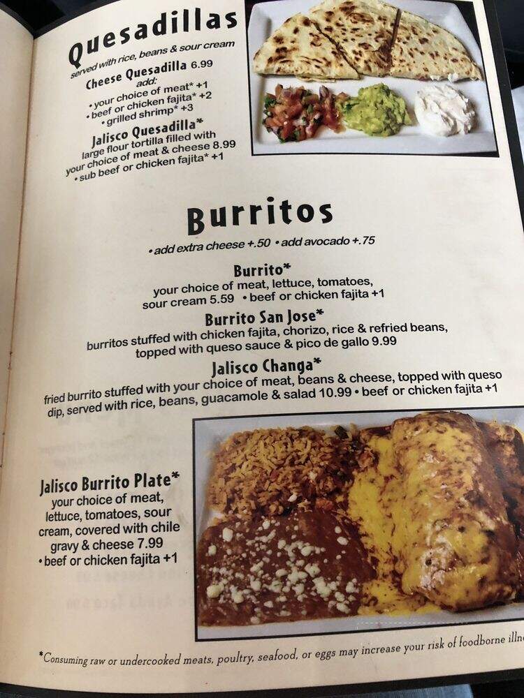 La Tequila Jalisco Restaurant - Rockport, TX menu_pic