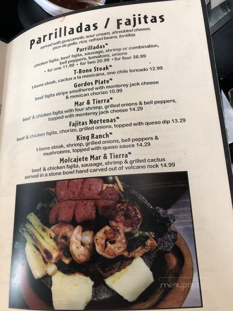 La Tequila Jalisco Restaurant - Rockport, TX menu_pic