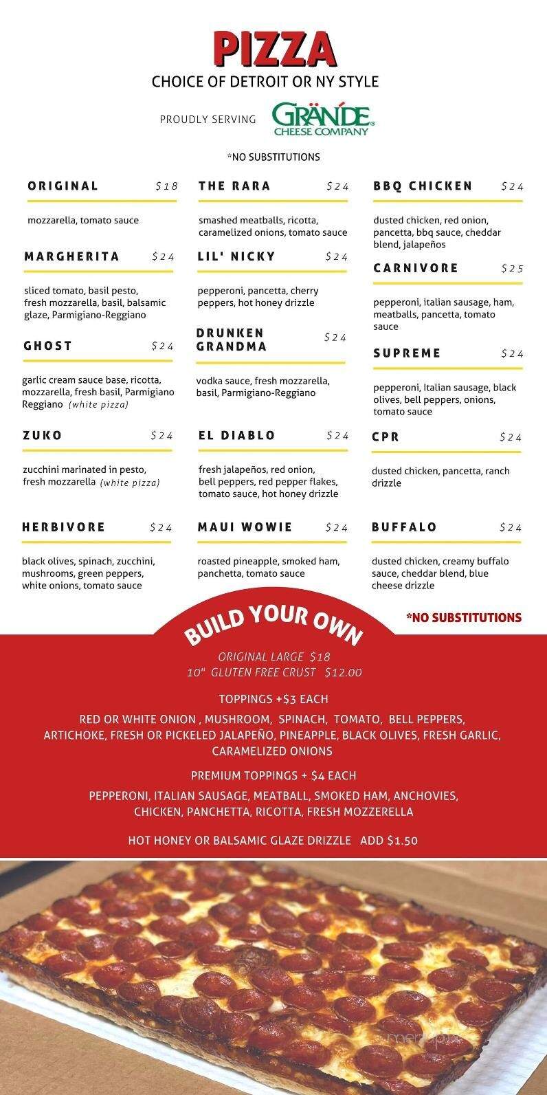 Rara's Pizza & Wings - Boca Raton, FL menu_pic