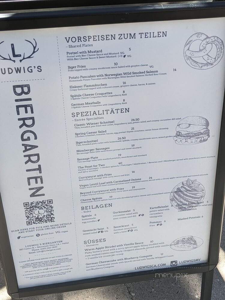 Ludwig's Biergarten - Mountain View, CA menu_pic