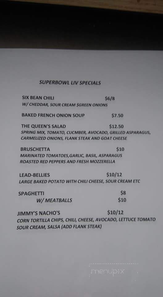 Jimmy's on the River - Swannanoa, NC menu_pic