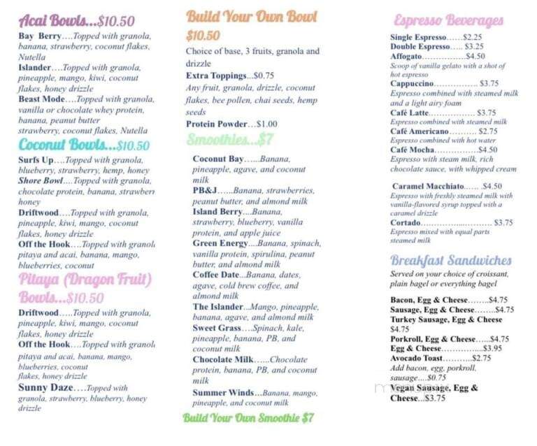 Mission Cafe - Brigantine, NJ menu_pic