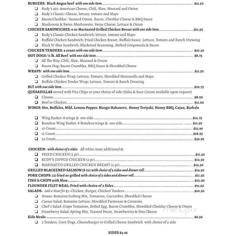 Rudy's - Statesville, NC menu_pic