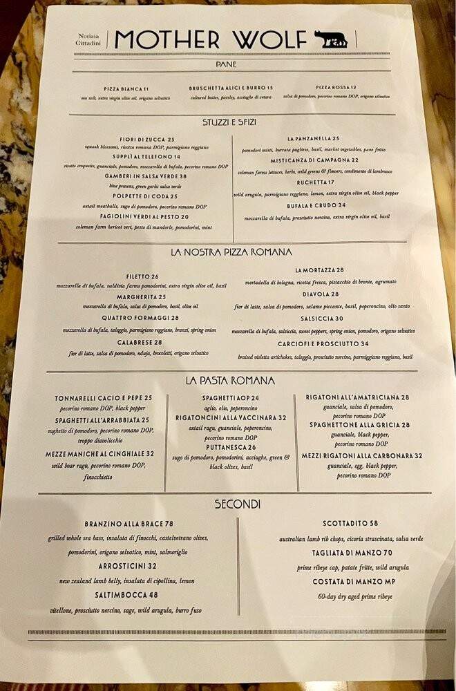 Mother Wolf - Los Angeles, CA menu_pic