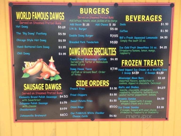 The Dawg House - Lynxville, WI menu_pic
