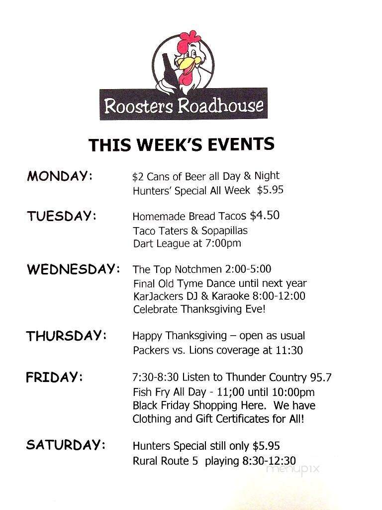 Roosters Roadhouse - New Richmond, WI