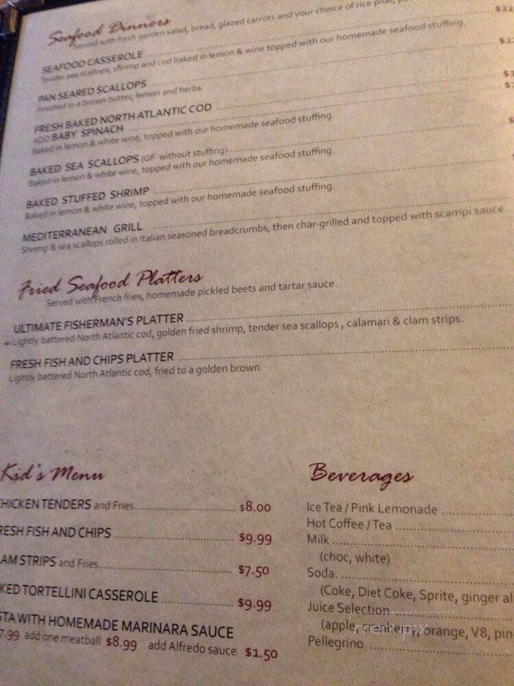 Timothy's Restaurant & Pizzeria - Lee, MA menu_pic