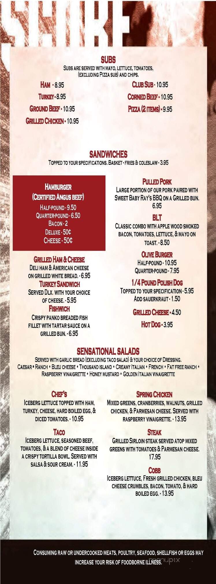 Remus Tavern - Remus, MI menu_pic