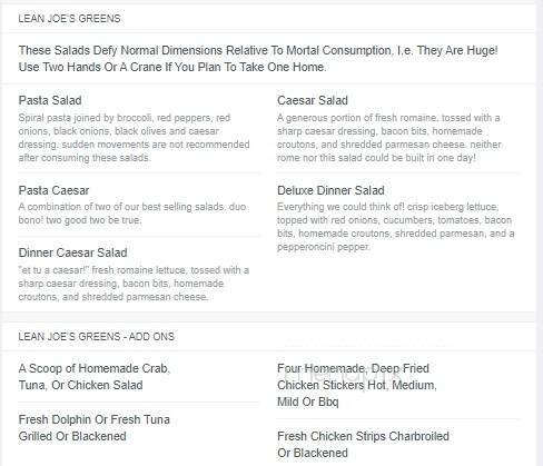 Flanigan's Guppy's - Boca Raton, FL menu_pic
