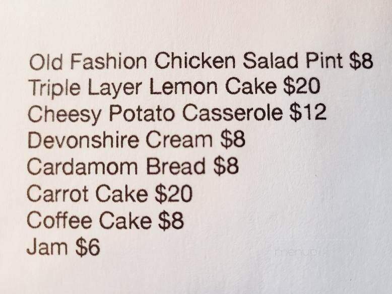 Chickadee Cottage Cafe - Lake City, MN menu_pic
