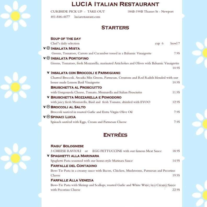 Lucia Italian Restaurant - Newport, RI