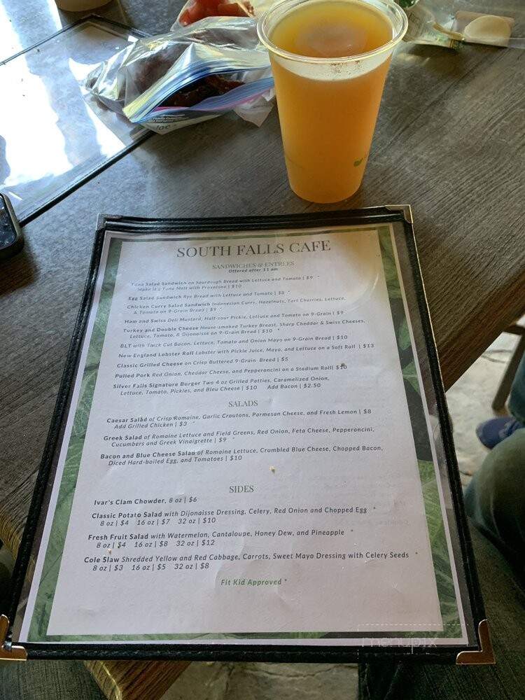 Silver Falls Cafe - Sublimity, OR menu_pic