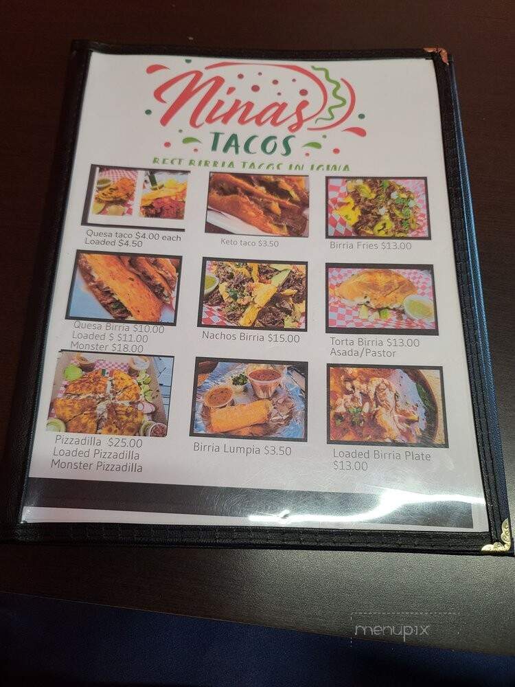 Ninas Tacos - Des Moines, IA menu_pic