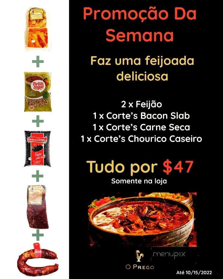 O Prego - San Marcos, CA menu_pic
